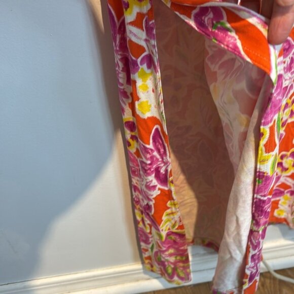 Ralph Lauren Floral Maxi Dress Beachy Colorful Feminine Boho size large - Picture 5 of 8